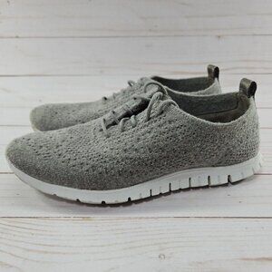 Cole Haan ZeroGrand Stitchlite Oxford Shoe Womens Size‎ 7 W13197 Gray White